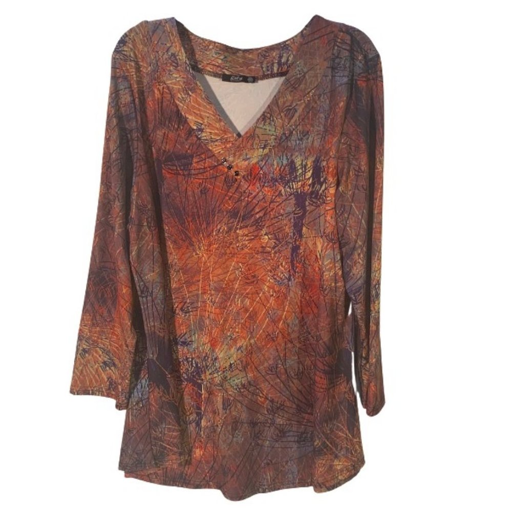 Lily by Firmiana V-neck Tunic